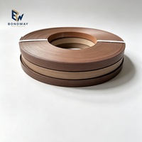 Bande de chantournage autocollante en PVC, finition mate grain de bois, largeur personnalisable 22 mm, épaisseur 0,4-3 mm, pour panneaux de placage MDF et armoires