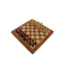 Juego de Ajedrez de Madera Maciza Premium al por Mayor, Juego de Ajedrez Magnético Plegable 2 en 1 para Adultos y Niños, Personalización Aceptada - Product Image 1