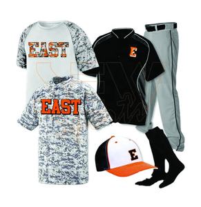 Paquet d'uniforme de baseball respirant professionnel Impression par sublimation numérique Couleurs résistantes à la décoloration conçues pour la ligue d'été - Product Image 1