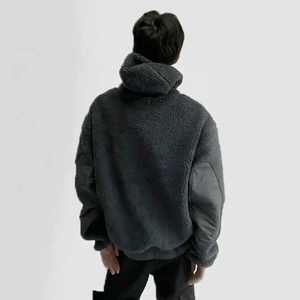 Sudadera con capucha extragrande de forro polar suave y cálido para hombre, con cremallera completa, diseño personalizado, estilo ninja, estampado, grueso y pesado para invierno - Product Image 5