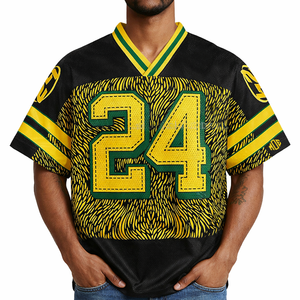 Camiseta de Fútbol Americano Unisex de Malla Oversize para Hombre, Diseño Personalizado con Número y Patrón por Sublimación, Top Deportivo, Fabricante Mayorista - Product Image 6