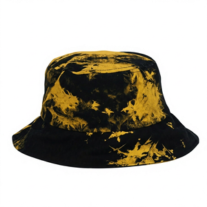 Sombrero de Pescador Unisex, Color Negro y Verde Azulado, Diseño Tie-Dye, Lona de Poliéster, Estilo Urbano, Casual, Primavera/Verano, Adulto, 56-58 cm - Product Image 2