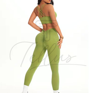 Conjuntos de Yoga de Secado Rápido al por Mayor, Colores Personalizados, Transpirables, Suaves y Duraderos, Conjuntos Deportivos de Cintura Alta para Mujer, Conjuntos de Yoga - Product Image 6