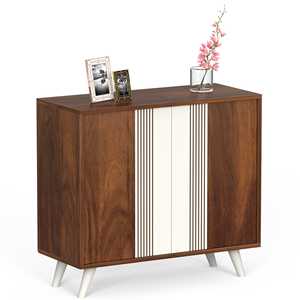 ตู้เก็บรองเท้าแบบตั้งพื้น 2 ประตู ยี่ห้อ Cylvie Engineered Wood สำหรับรองเท้าแตะและรองเท้าทั่วไป - Product Image 6