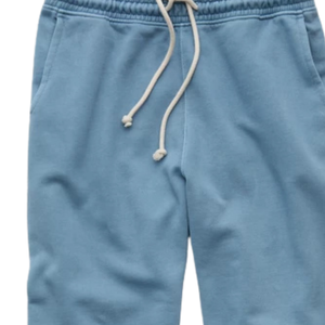 Men Light Blue Fleece Sweatpants Drawstring Elastic Waist Straight Leg Relaxed Fit Casual Winter Lounge <b>Trousers</b> <b>with</b> <b>Pockets</b> - Product Image 5