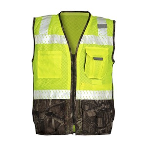 Gilet de sécurité haute visibilité pour homme, vêtement de travail réfléchissant en maille avec bas camouflage - Product Image 1