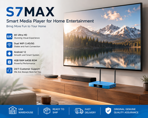 กล่องทีวี Android 14 รุ่นยอดนิยม S7MAX รองรับ 4K UHD สตรีมมิ่งมีเดียเพลเยอร์ WiFi 6 Quad Core สำหรับตลาดสหรัฐอเมริกาและแคนาดา - Product Image 5
