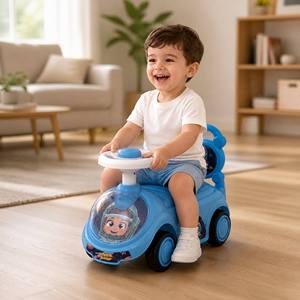 Coche deslizante para niños pequeños, andador para bebés y coche deslizante con respaldo cómodo, coche de empuje para niños y niñas - Product Image 1