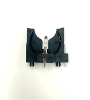 Support de pile bouton LITE CR2450 à orientation d'angle droit, contact en acier, conforme RoHS, boîtier PC, application alimentation