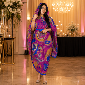 Toub Soudanais Africain Élégant 100% Coton Voile Imprimé Numérique |   Tissu pour robe traditionnelle, largeur 44 pouces, qualité supérieure vibrante - Product Image 2