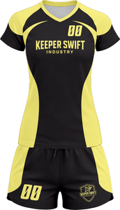 Tenue de volley-ball SpikeStorm Pro AeroSpike Elite, kit de volley-ball ThunderHit Premium, 100 % polyester, impression par sublimation intégrale - Product Image 2