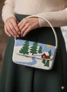 Bolso de Mano de Lujo Hecho a Mano con Cuentas, Diseño de Asa Cómoda y Fácil de Transportar, Acabado de Cuentas Decorativas de Primera Calidad, Estilo Boutique Moderno - Product Image 6