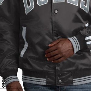 Custom Unisex Satin Team <b>Jackets</b> Bomber <b>Jacket</b> Embroidered Patchwork <b>Camo</b> Embossed High Quality Winter Streetwear Coat - Product Image 3