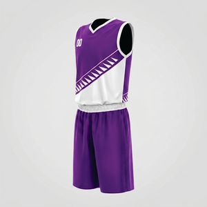 Maillot de basket rétro personnalisé par sublimation pour hommes/jeunes, ensemble uniforme réversible avec short, kit de basket personnalisé - Product Image 6