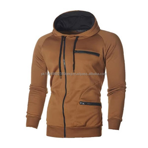Veste décontractée pour homme de marque tendance, sweat à capuche en polaire technique, sweat à capuche zippé pour homme, veste ample simple pour l'automne et l'hiver - Product Image 5