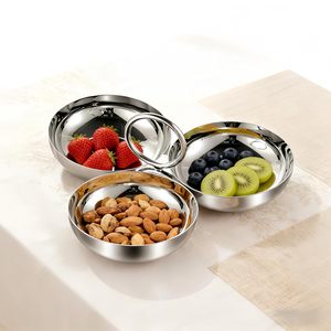 premium stainless steel 3 in 1 portable snacking bowls - Product Image 4