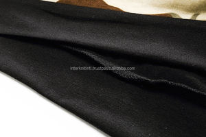 Sweat à capuche décontracté pour homme, en polaire, style streetwear, couleur unie, avec empiècements en coton, motif camouflage, manches courtes - Product Image 5