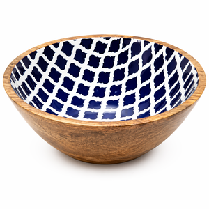 Tazón de Madera para Servir Hecho a Mano – Tazón de Madera Natural Ecológico y Seguro para Alimentos para Cocina, Ensaladas, Frutas y Decoración del Hogar - Product Image 1