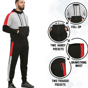 Ensemble de survêtements sportifs unisexes en coton 100% léger pour l'hiver, vêtements de jogging décontractés, vêtements d'entraînement tendance - Product Image 6