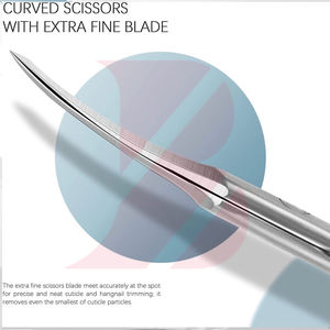 Ciseaux à cuticules de qualité supérieure, robustes, avec impression de logo personnalisé, en acier inoxydable résistant à la rouille, outil de beauté - Product Image 3