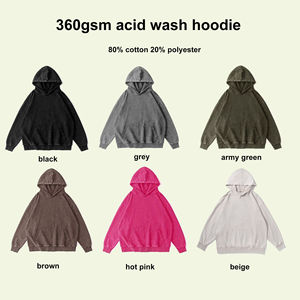 Men <b>Tracksuit</b> Set Cotton Zip up Hoodie and Sweatpants Set Oversized Distressed Vintage Acid Wash Hoodie Set - Product Image 4