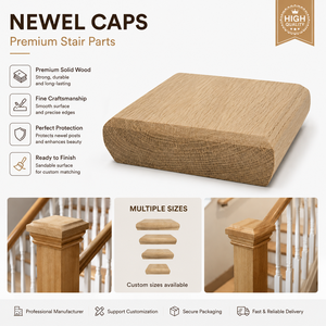 Cubiertas de Madera Sólida Premium para Escaleras, Diseño Tradicional, Acabado Duradero, Múltiples Tamaños Disponibles - Product Image 1