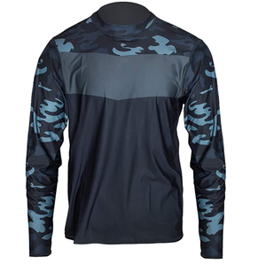 Camisa de Pesca Transpirable de Poliéster y Spandex con Protección Solar UPF 50, Color Negro, Nueva Llegada - Product Image 1