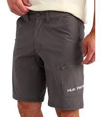 Mens Performance Solid Canvas Fishing Cargo Shorts Quick Dry Drawstring Closure Lightweight Outdoor Hiking & Tactical Shorts - Product Image 3