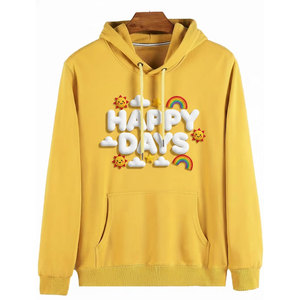Sudaderas con Estampado Puff Personalizado con Efecto de Impresión de Alta Densidad, Mezcla de Algodón, Corte Moderno y Interior Cálido para Uso Diario - Product Image 1