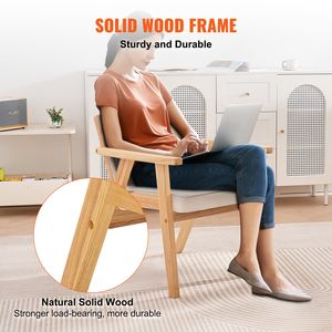 Poltrona Moderna Retrò Stile Mid-Century per Soggiorno, con Schienale in Rattan PU e Rivestimento in Velluto, per Uso in Centri Commerciali e Camere da Letto - Product Image 6