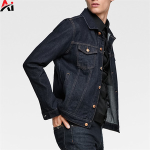 Chaqueta vaquera de alta calidad para hombre, estilo casual, de exportación, teñida en color liso, hecha en Pakistán. - Product Image 4