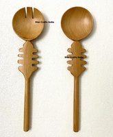 Couteau à salade, à beurre et à fromage en bambou naturel japonais fait main, écologique, compatible lave-vaisselle, style américain