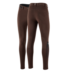 Pantalon d'équitation sportif pour femme Enrobe, taille mi-haute, fermeture éclair, en cuir PU et polyester, emballage personnalisé, avec inserts en silicone pour l'équitation - Product Image 3