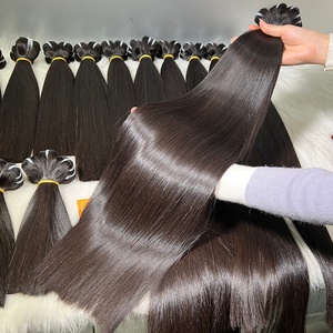 Extensiones de cabello humano 100%, superventas, hueso crudo, trama recta, vendedor mayorista - Product Image 1