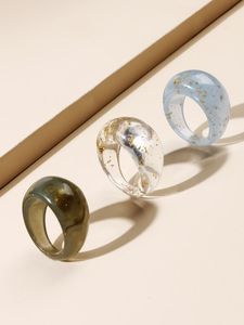 Anillo de Dedo de Resina de Lujo, Joyería Moderna Hecha a Mano, Personalizable para Uso Diario y Regalo de Boda - Product Image 2