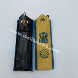 Épaulettes personnalisées de Premier Amiral du Brunei, brodées en or, insignes de grade pour uniforme d'officier de la RBN - Product Image 1