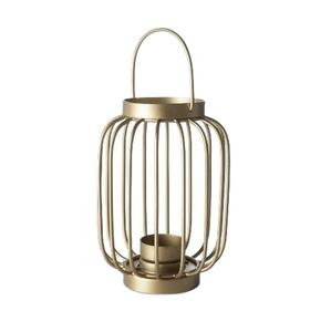 Hot Selling Metal Decorative Hanging <b>Lantern</b> in Gold Finished With Geometric Shape for Indoor & Outdoor Decoration - Product Image 1