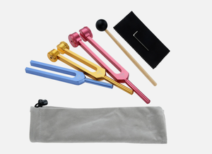 Ensemble de 3 diapasons pour la réparation du DNA, la guérison, la thérapie sonore par vibration, la méditation. - Product Image 3