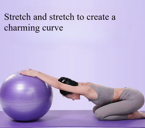 HAWK SPORTS INDUSTRIES Balón de Yoga Morado de 4.9 Pulgadas, Antiexplosión, Antideslizante, para Ejercicio, Pilates, Entrenamiento Físico, Uso Adulto, Superficie Lisa - Product Image 1