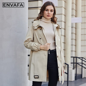 Gabardina de Lujo de Diseñador, Gabardina Cortavientos, Logotipo Personalizado OEM ODM, Gabardina de Invierno para Mujer, Gabardina Larga al por Mayor - Product Image 5