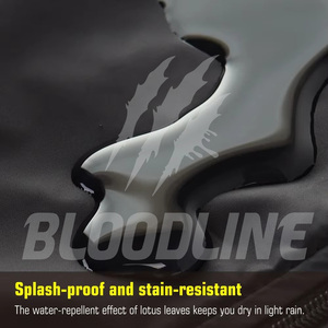 Veste coupe-vent noire à manches longues pour homme BLOODLINE, vêtements d'extérieur toutes saisons - Product Image 4