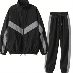 Conjunto de Chaqueta Cortavientos Deportiva Ligera, Ecológica e Impermeable para Hombre, Impresión Digital, Tendencia en Ventas - Product Image 3