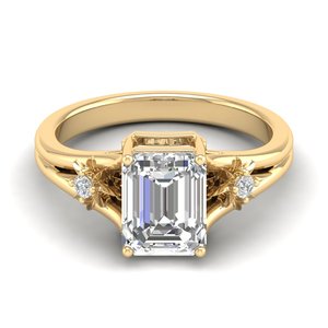 REYES Customized 925 Sterling <b>Silver</b> Engagement <b>Rings</b> 14K 18K Gold 2.56 Carat Radiant Cut Moissanite Wedding Gift Jewelry - Product Image 1
