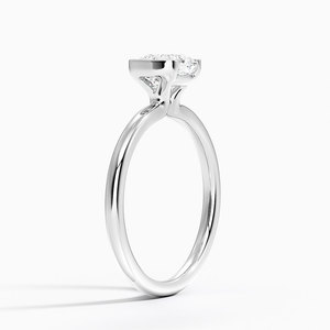 BOJ <b>Ring</b> 015 Cushion Cut 925 <b>Silver</b> Annika Semi Bezel <b>Solitaire</b> <b>Ring</b> 2ct D Color VVS1 Moissanite GRA Certified Low Price - Product Image 2