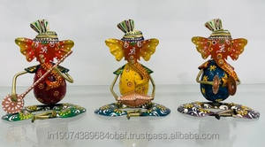 Conjunto de Ganesha Artístico de Metal Estilo Art Deco, Hecho a Mano para Decoración de Cumpleaños y Bodas - Product Image 2