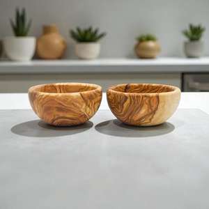 Bols de cuisine en bois faits à la main, de luxe, polis, compatibles lave-vaisselle, par HWC - Product Image 2
