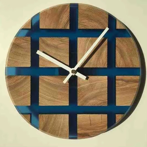 Wooden Epoxy Resin Wall <b>Clock</b> for Home Decor Elegant Handcrafted Art Use Home Decoration - Product Image 1