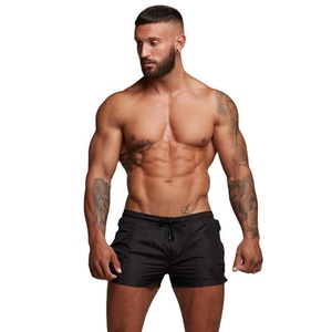 Wholesale Workout Fitness Custom Summer Sport Spandex/Polyester Running Sweat Blank Men Gym Shorts Elastic Waist 2 <b>Layer</b> Zipper - Product Image 1