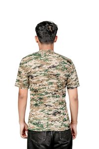 Camiseta de punto personalizada para hombre, con estampado digital de camuflaje frontal, de algodón transpirable y alta solidez del color, ideal para fiestas. - Product Image 4