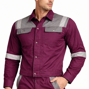 Combinaison de travail en coton pour homme, personnalisée, avec fonction antistatique, pour les travailleurs de chantier, vêtements de protection durables - Product Image 2